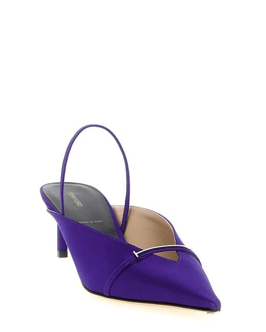Tom Ford Purple 'Julianne' Slingback
