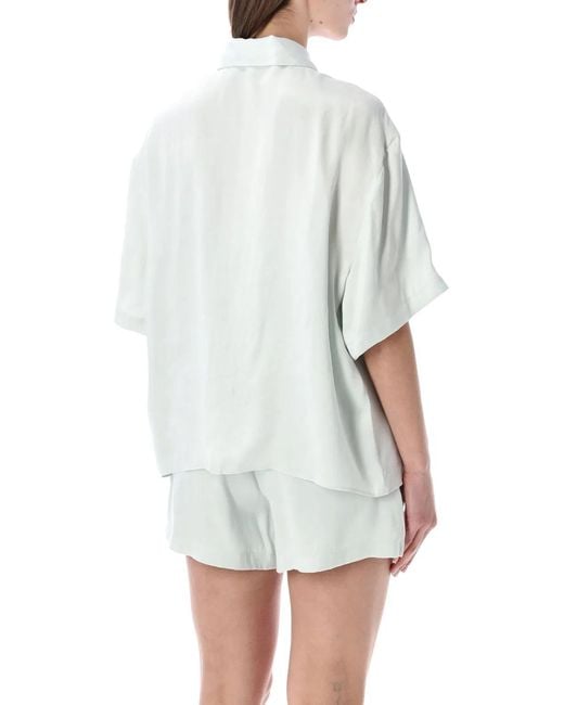 Anine Bing White Coco Shirt