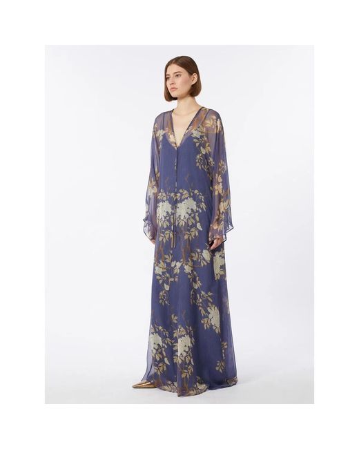 Max Mara Blue Mseangus Dress