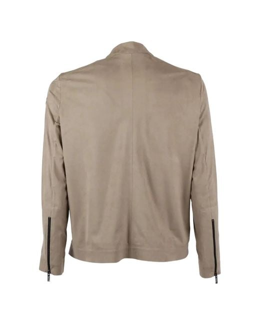 Rrd Natural Suede-Effect Stretch Technical Biker Jacket for men