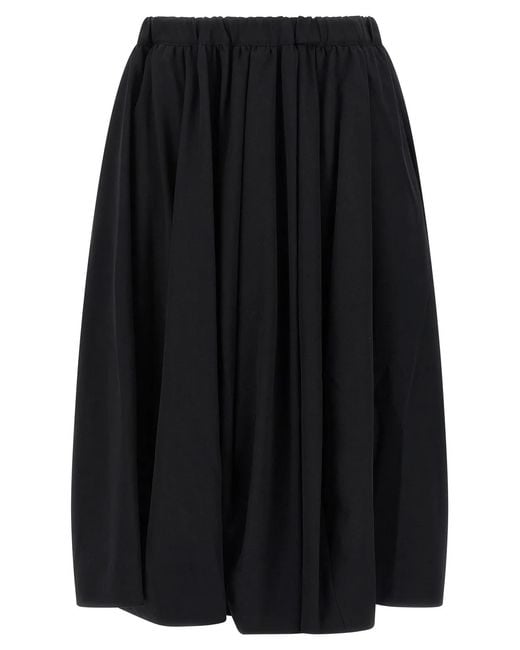 Comme des Garçons Black Wool Skirt