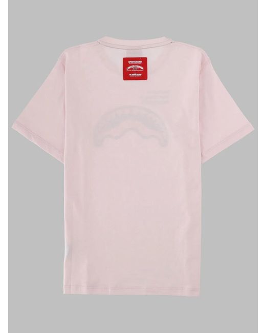 Sprayground Pink Shark Basic Reg T-Shirt Light