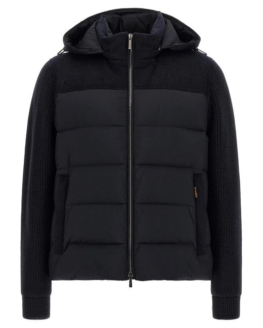 Moorer Black 'Allori' Down Jacket for men