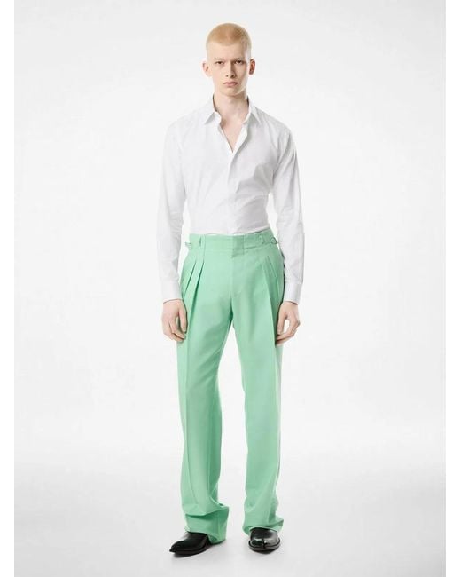 Tom Ford White Cotton And Silk Classic Fit Shirt for men