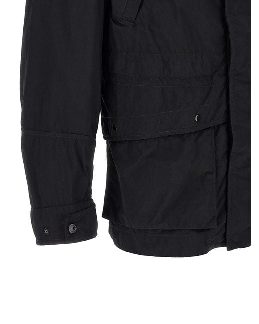 Stone Island Blue 'Badge Ghost' Jacket for men
