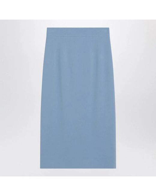 Dolce & Gabbana Blue Dolce & Gabbana Stretch Cady Skirt