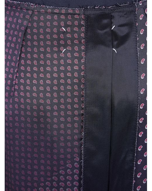Maison Margiela Purple "Paisley" Printed Skirt