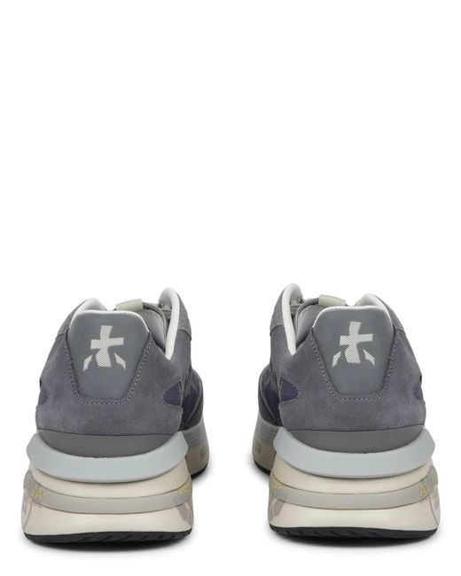 Premiata Gray Calf Leather Sneaker for men
