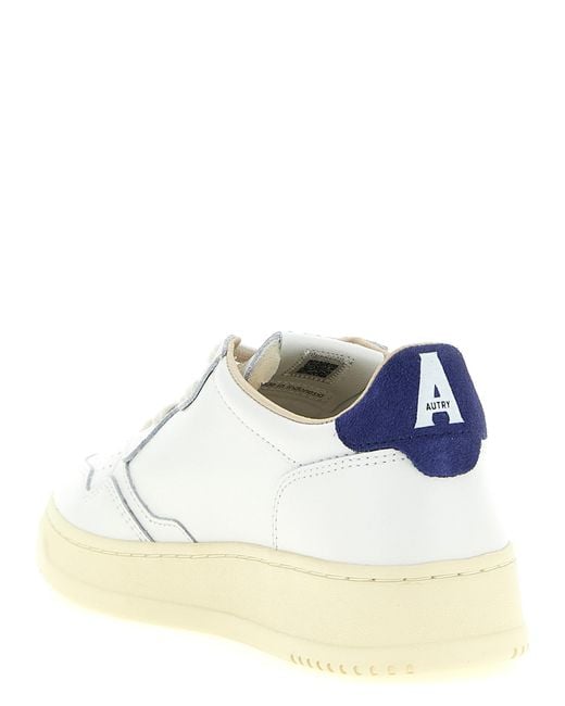 Autry White 'Medalist Low' Sneakers for men