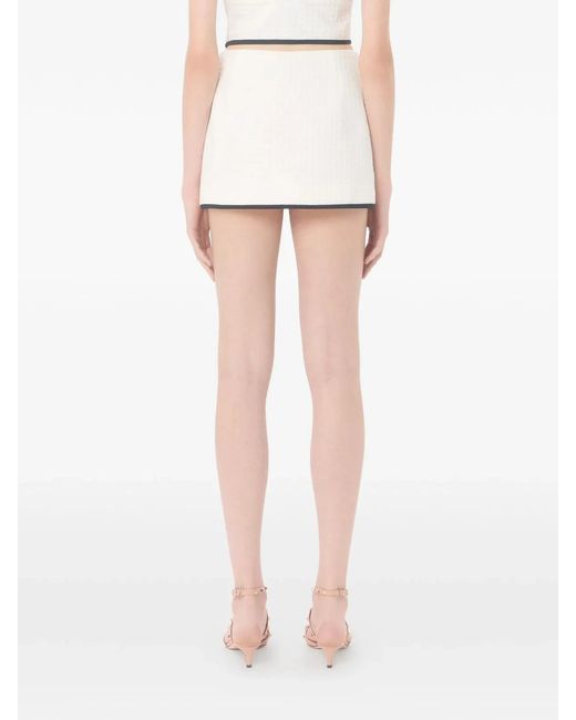 Valentino Garavani White Mini Skirt