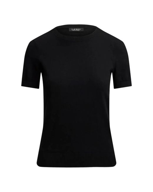 Ralph Lauren Black Sweater Short Sleeves Pullover