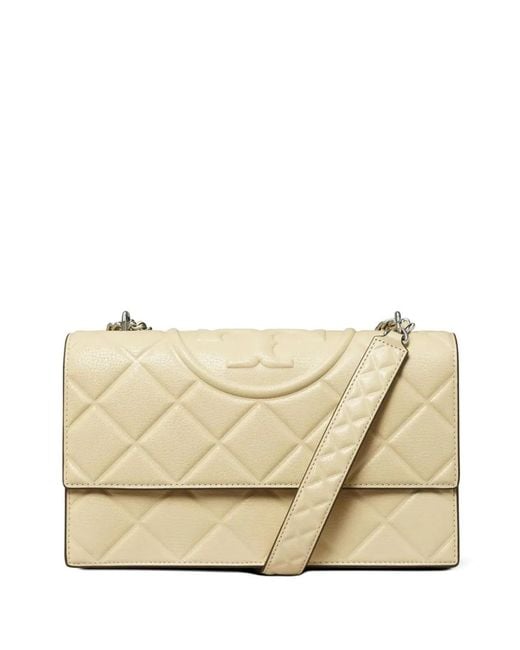 Tory Burch Natural Goat Leather Shoulder Bags