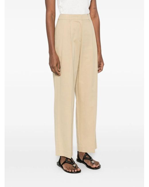 DUNST White Cotton Blend Chino Trousers