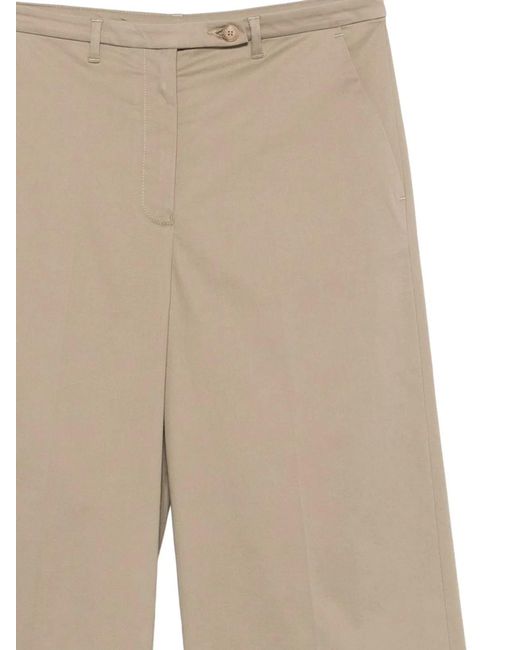 Emporio Armani White Cotton Trousers