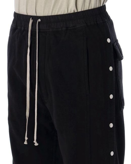 Rick Owens Black Drkshdw Wide Pusher Pants for men