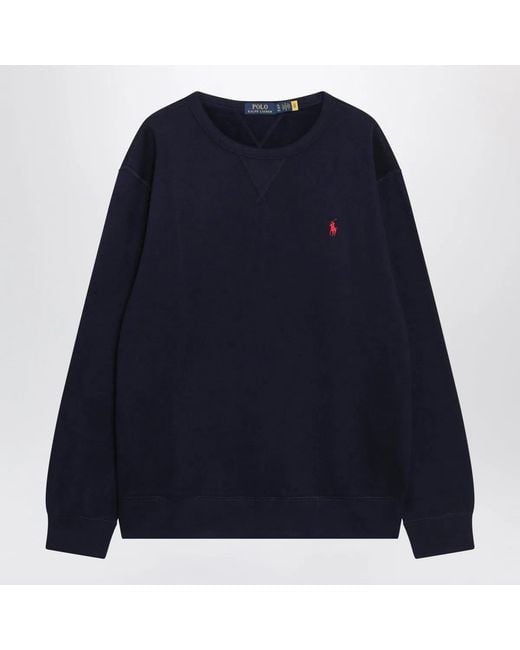 Polo Ralph Lauren Blue Cotton-Blend Crewneck Sweatshirt for men