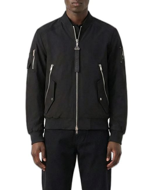 Moose Knuckles Black Courville Bomber for men