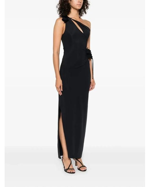 Coperni Black "Asymmetric Flower Gown"