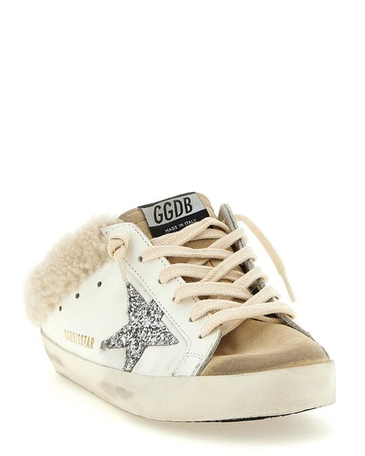 Golden Goose Deluxe Brand Natural 'Super-Star' Sabot Sneakers