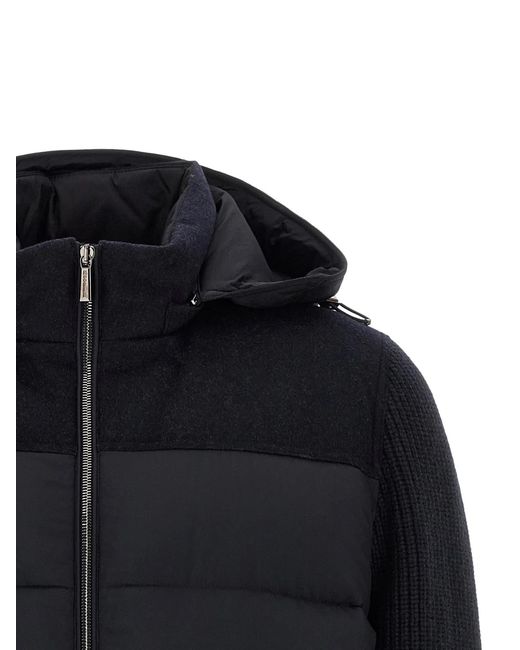 Moorer Black 'Allori' Down Jacket for men