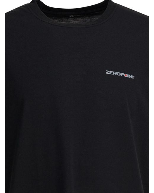 Montbell Black "Wickron T Zero Point Crack" T-Shirt for men