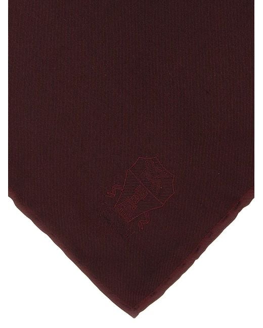 Brunello Cucinelli Purple Double-Face Pocket Clutch for men