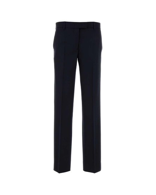 Miu Miu Blue Gabardine Pant