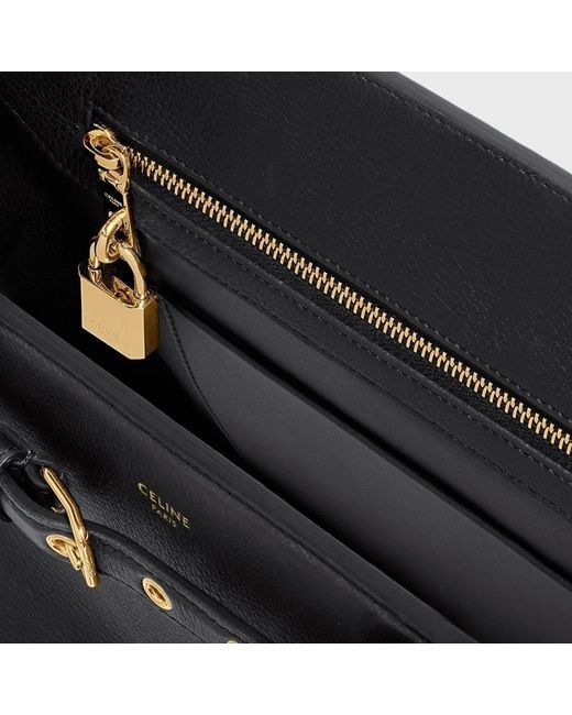 Céline Black Medium Conti Calfskin Bag