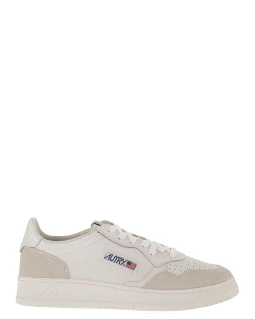 Autry White Medalist Low for men