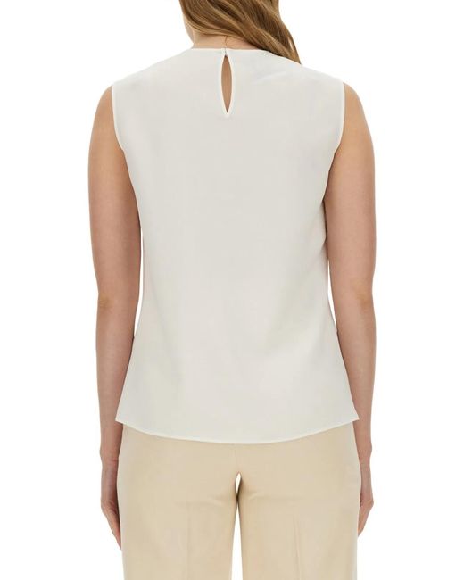 Moschino Couture White Blouse With Heart Applique