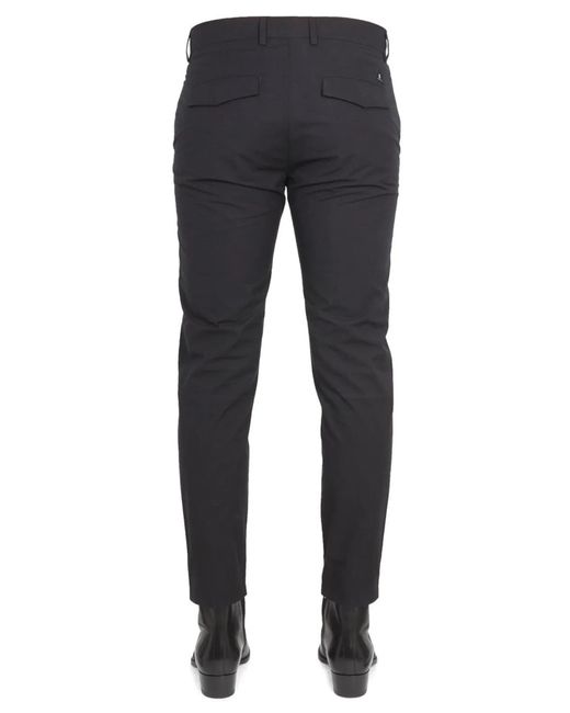 Department 5 Blue Pants With Logo Patch for men