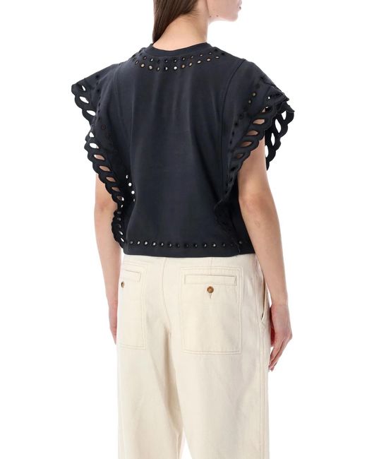 Isabel Marant Blue Isabel Marant Etoile Marant Étoile Odyle Cotton T-Shirt