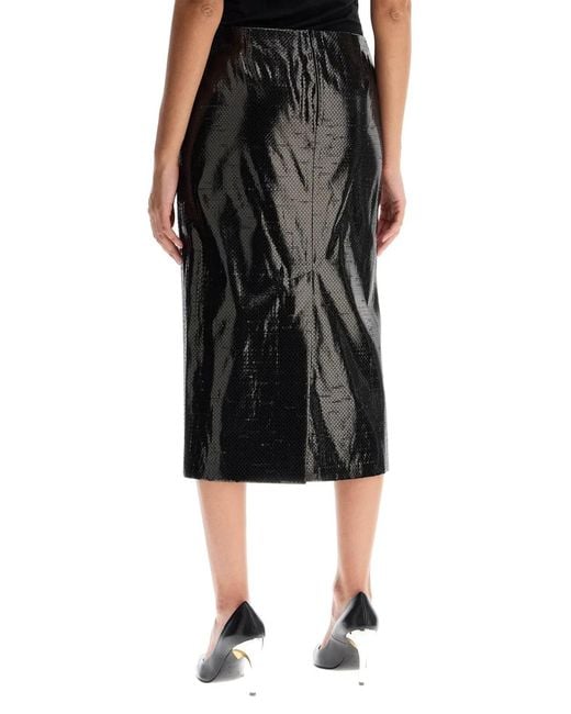 McQueen Black Canvas Skirt