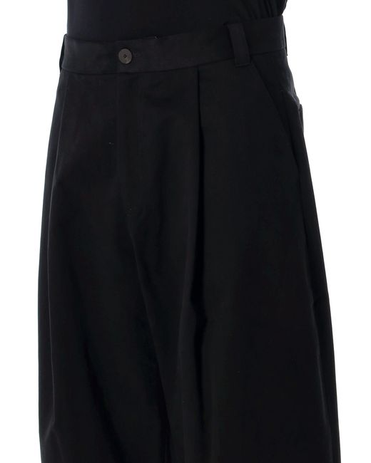 Studio Nicholson Black Sorte Pleated Trousers for men