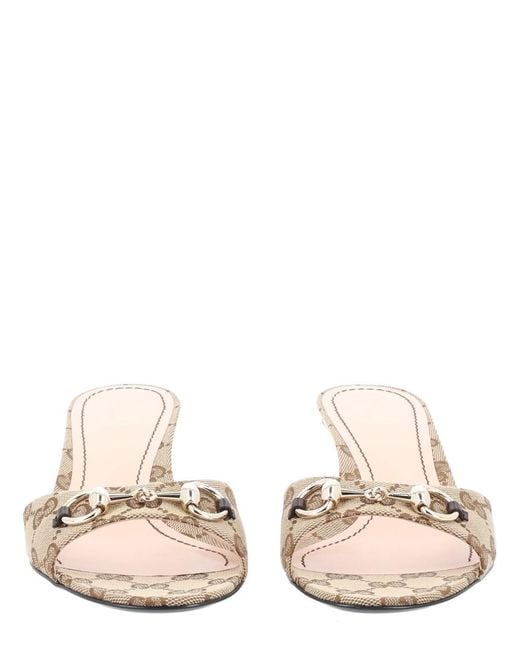 Gucci Natural Sandalo Con Morsetto