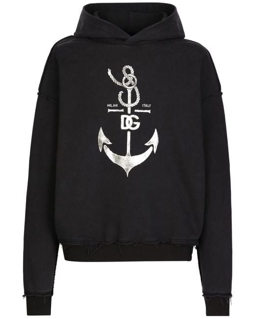 Dolce & Gabbana Black Dolce & Gabbana Sweatshirt With Print for men
