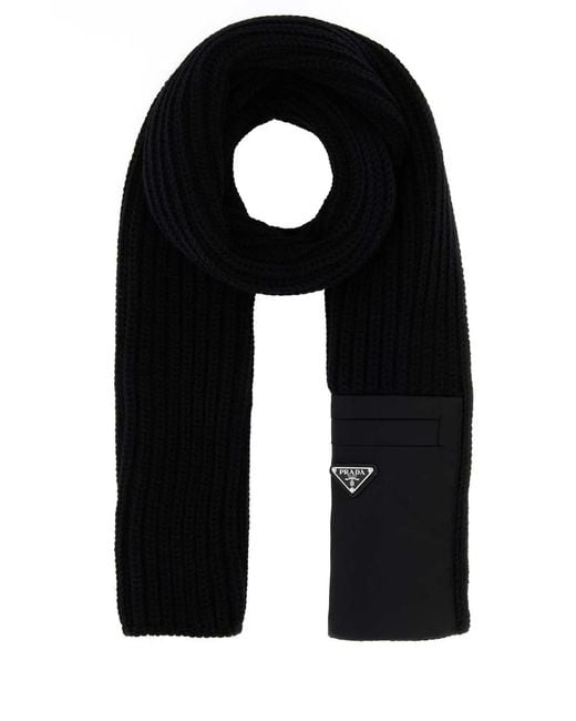 Prada Black Sciarpe for men