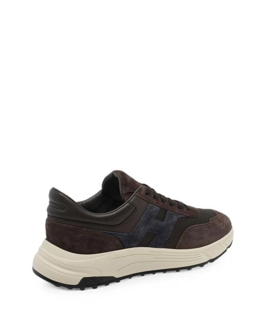 Hogan Black Hyperlight Leather Sneakers for men