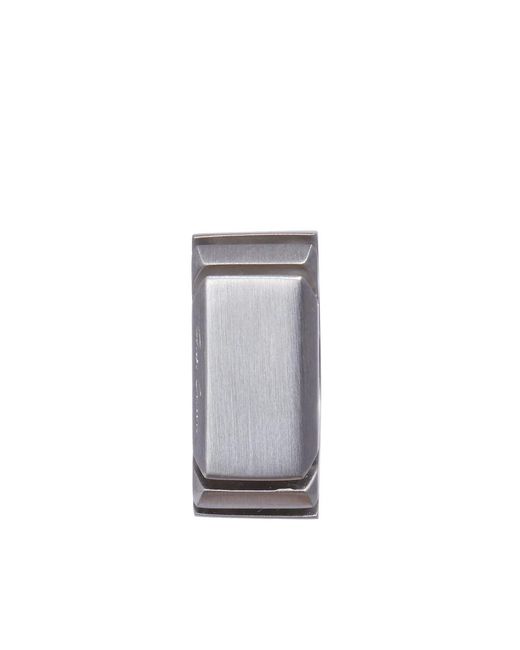 Rick Owens Metallic Cut Beveled Ring for men
