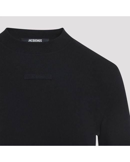 Jacquemus Black The Gros Grain Cotton T-Shirt