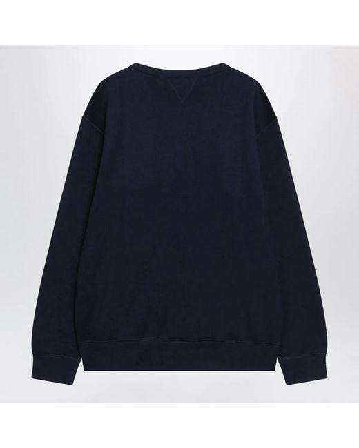 Polo Ralph Lauren Blue Cotton-Blend Crewneck Sweatshirt for men