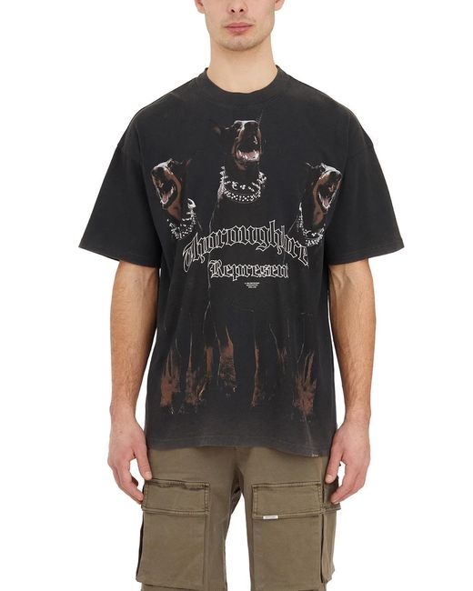 Represent Black Thoroughbred T-Shirt for men