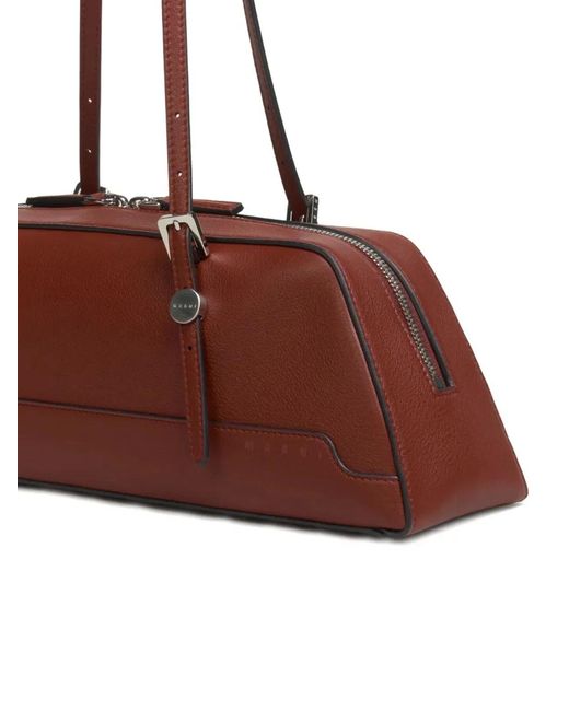 Marni Red E/W Duffle Bag