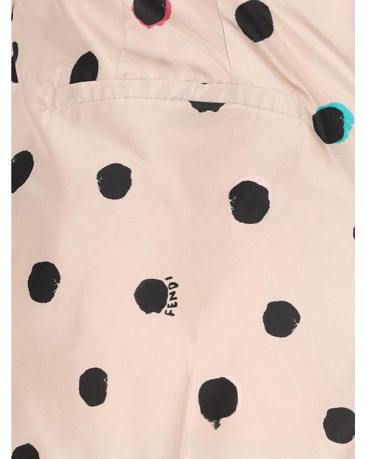 Fendi Natural Silk Shorts