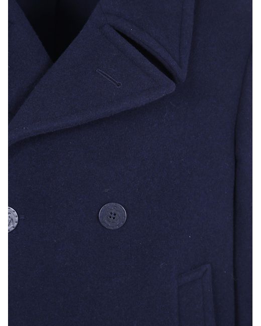 Polo Ralph Lauren Blue Polo Peacoat Single Breasted Coat for men