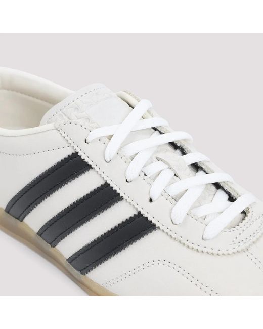 Adidas Originals White Gazelle Lo Pro Leather Sneakers