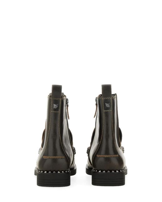 Ash Black Boot Wings Studs