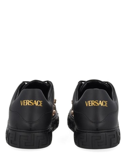 Versace Black Greek Sneaker for men