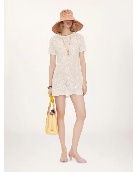 Chloé White Cotton Knit Dress