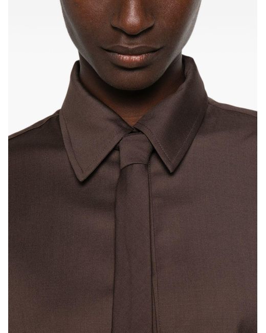 Frankie Shop Purple Frankie Shop Polyester Shirt